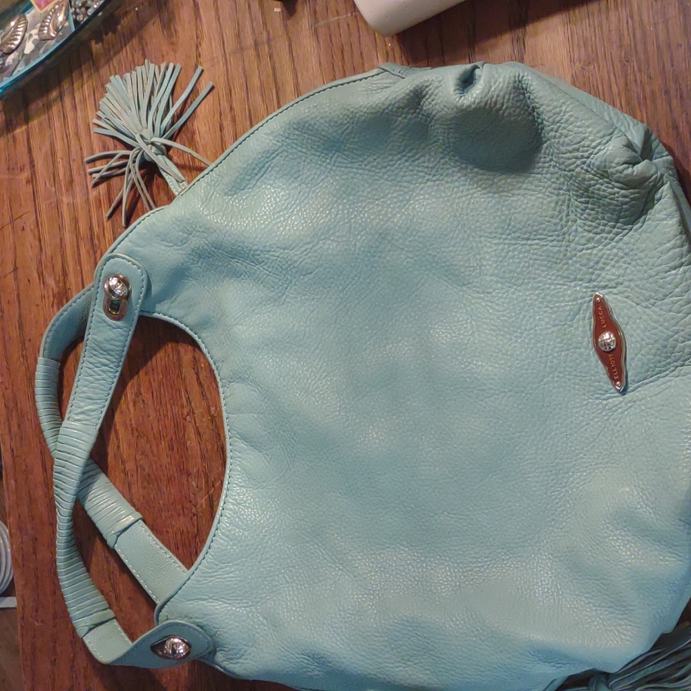 Ocean blue Elliott Lucca large slouch bag